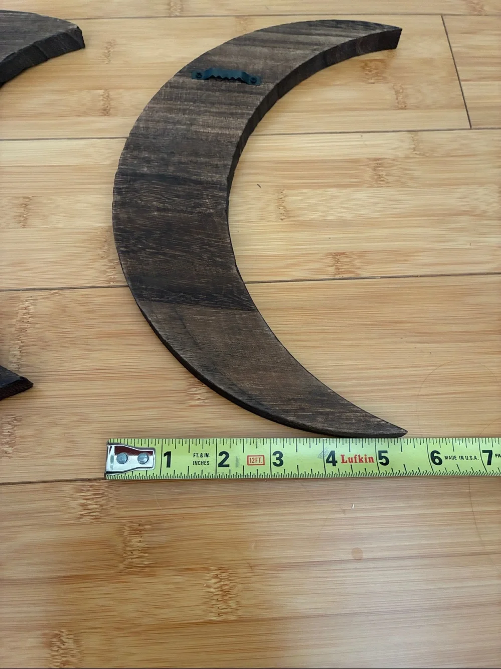 2 Piece Wood Moon Mirror Boho Wall Set